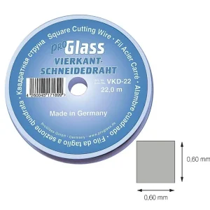 Časově Omezené Řezací drát na autoskla 0,6x0,6 mm, 22 m - ProGlass VKD-22