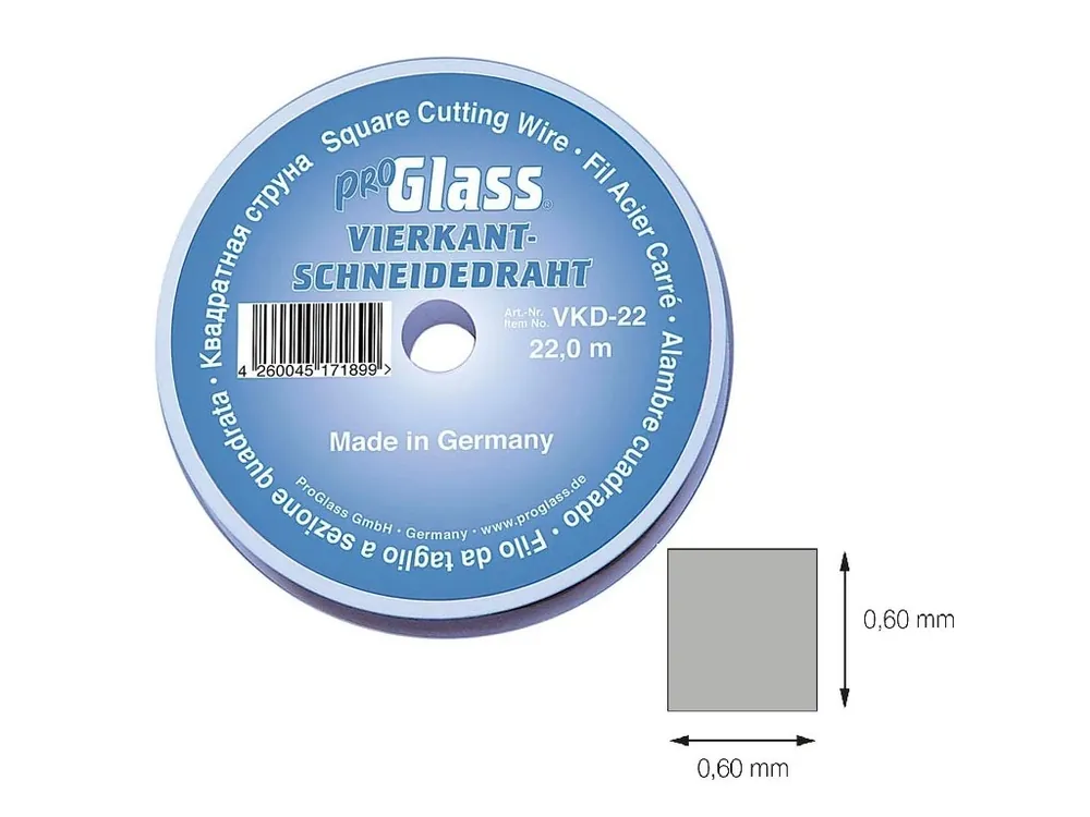 Časově Omezené Řezací drát na autoskla 0,6x0,6 mm, 22 m - ProGlass VKD-22