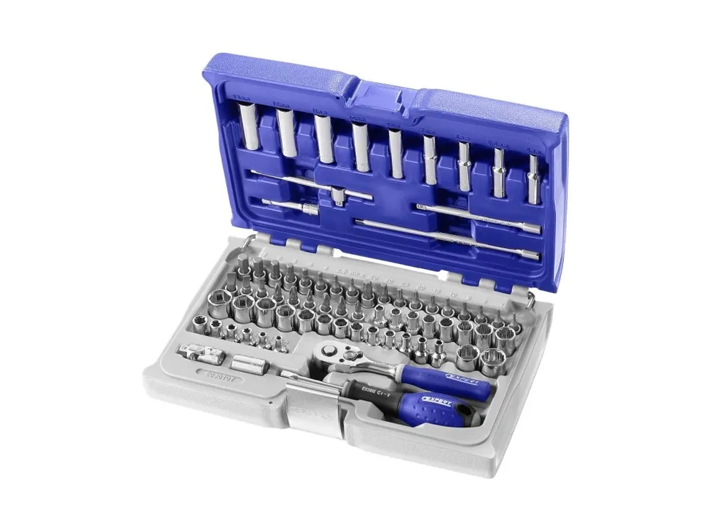 Bezpečná Platba Gola sada 1/4", 73 dílů, šestihran, dvanáctihran - Tona Expert (E030707T)