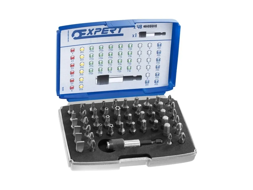 Sada bitů 1/4" 48 dílů, 25 mm - Tona Expert (E131701T) Časově Omezené