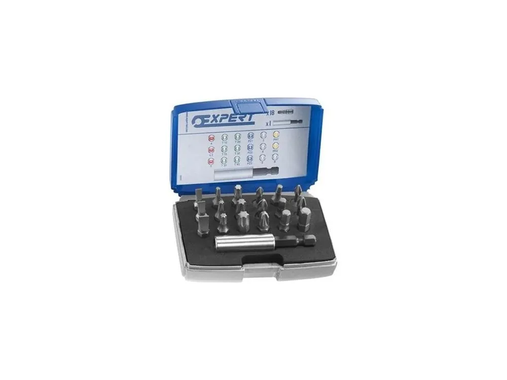 Zlevněný Sada bitů 1/4" 19 dílů, 25 mm - Tona Expert (E113901T)