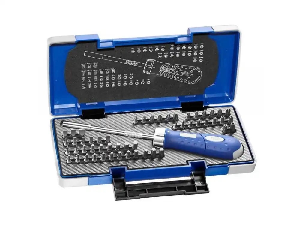 Oblíbený Sada ráčnového šroubováku s bity 59ks (25 mm) - Tona Expert E160804