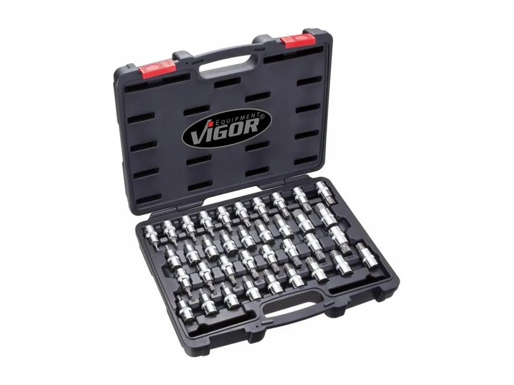 Jen Po Omezenou Doba Sada zástrčných hlavic 36ks IMBUS, TORX, XZN, RIBE - VIGOR V2496