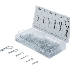 Pouze Dnes Závlačky pružinové, průměry 2-4 mm, sada 150 ks - BGS 8043