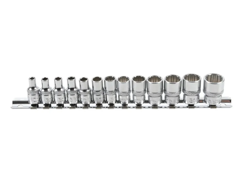Hlavice nástrčné 1/4", 4-14 mm, sada 13 dílů - BGS 2269 Rychlé Dodání