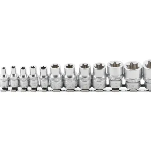 Oblíbený Hlavice 1/4” a 3/8” nástrčné, vnější E-TORX, vel. E4-E20, sada 12 ks - BGS 2038