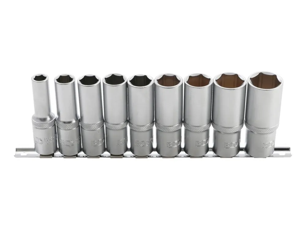 Koupit Online Hlavice nástrčné 1/2” 6hranné, 10-24 mm, prodloužené, sada 9 ks - BGS 2223