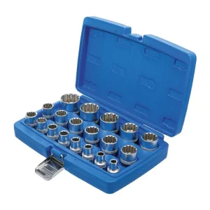Levný Hlavice multiprofilové 1/2”, velikosti 8-32 mm, sada 19 ks, univerzální - BGS 2152