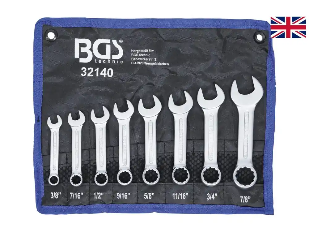 Víkendová Akce Klíče očkoploché, palcové 8ks - BGS 32140