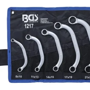 Klíče očkové, „C“ profil, vel. 8-22 mm, sada 5 ks v obalu – BGS 1217 Autentický