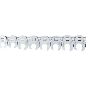 Klíče ploché otevřené na ráčnu 3/8”, vel. 9-19 mm, sada 10 ks - BGS 1756 Originální
