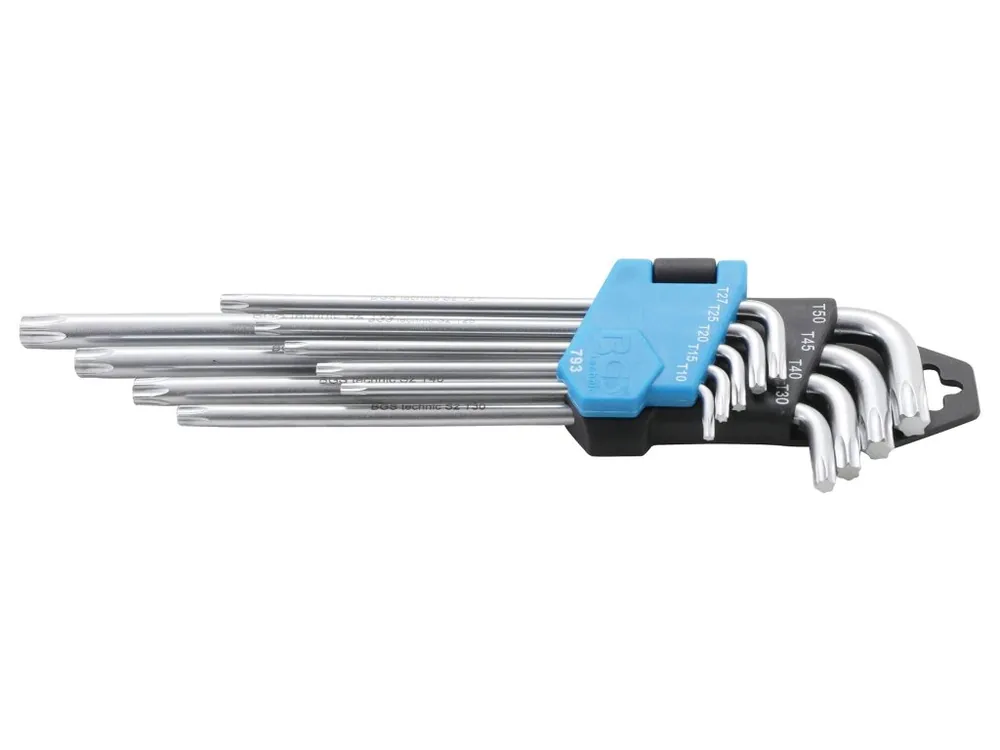 Top Prodej Klíče TORX profil, velikosti T10 až T50, sada 9 ks - BGS 793