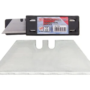 Levný Trapézové čepele - břity pro vysouvací nůž, 0,6 x 12 mm, 5 kusů - BGS 7975