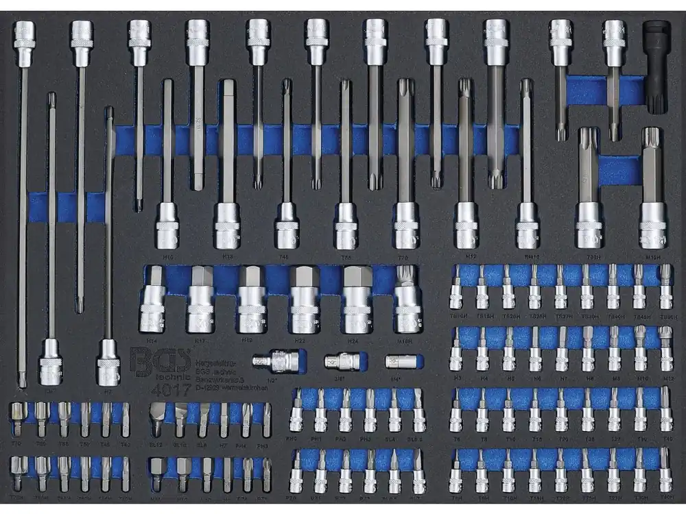 Modul - hlavice TORX, imbus, XZN, RIBE 101ks - BGS Top Prodej