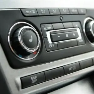 Originální Chromované kroužky ovládačů CLIMATRONIC Škoda Superb II (2008 - 2015) - sada 2 ks