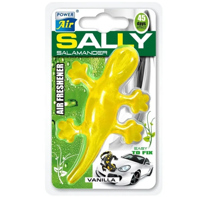 Sezónní Sleva Vůně do auta na přísavku ve tvaru mloka - vůně vanilky - SALLY Power Air