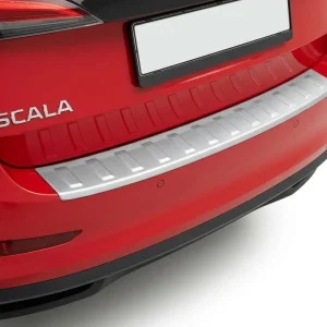 Výprodej Plastový kryt prahu zadních dveří Škoda Scala (od roku 2019>) stříbrný MILOTEC