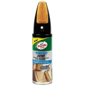 Autentický Pěnový čistič kůže s kartáčem TURTLE WAX Power Out Leather, 400 ml
