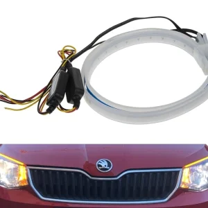 LED silikonové dynamické blinkry na auto 45 cm - oranžové (sada 2 ks) Kup Teď