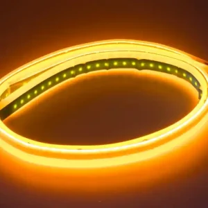 LED silikonové dynamické blinkry na auto s pozičním světlem 60 cm - oranžové / bílé (sada 2 ks) Nejlepší Volba