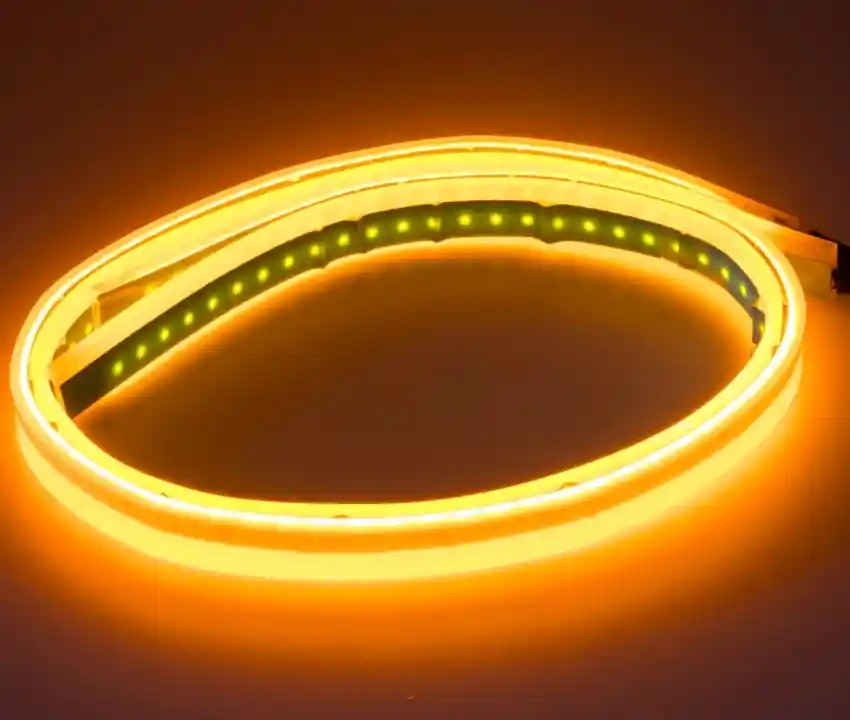LED silikonové dynamické blinkry na auto s pozičním světlem 60 cm - oranžové / bílé (sada 2 ks) Nejlepší Volba