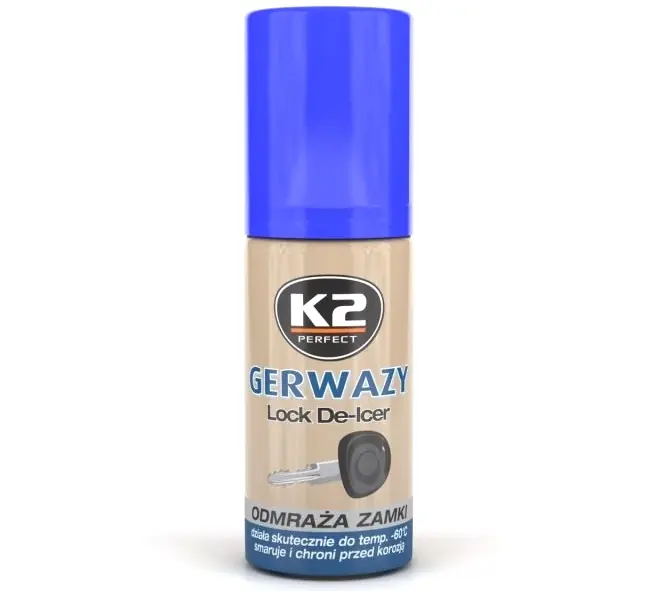 Rozmrazovač zámků ve spreji K2 LOCK DE-ICER, 50 ml Nová Kolekce