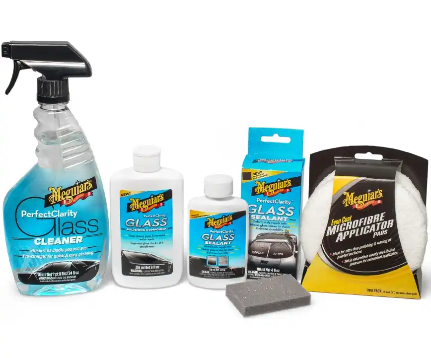 Sada na péči, leštění a ochranu skleněných povrchů MEGUIARS Perfect Clarity Glass Care Kit Horká Nabídka