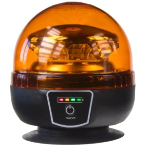 Cenově Výhodný AKU LED maják CARCLEVER 12 LED, magnetický, oranžový, E9