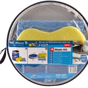 Sezónní Sleva Mycí set pro auto (skládací kbelík 11 l, houba, mikrovláknová utěrka) - Sumex