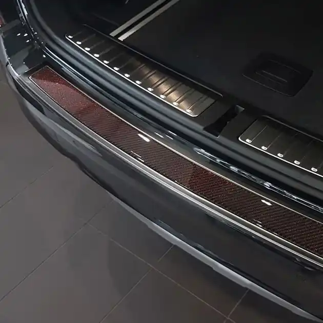 Vrácení Zdarma Nerezový kryt prahu zadních dveří BMW X3 F25 Facelift (2014 - 2017) karbon - Avisa 2/44043