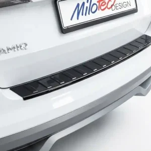 Plastový kryt prahu zadních dveří Škoda Kamiq (2019 - 2024) černý MILOTEC Víkendová Akce