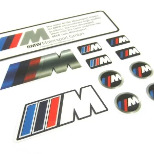 Samolepky BMW M-POWER - sada 11 ks samolepek různých velikostí Nejprodávanější