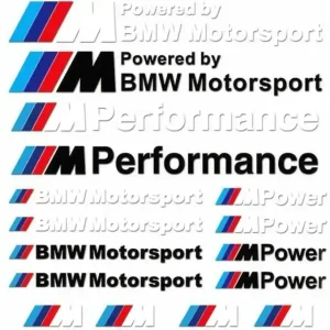 Samolepky BMW M-POWER - sada 16 ks samolepek různých velikostí Tovární Cena