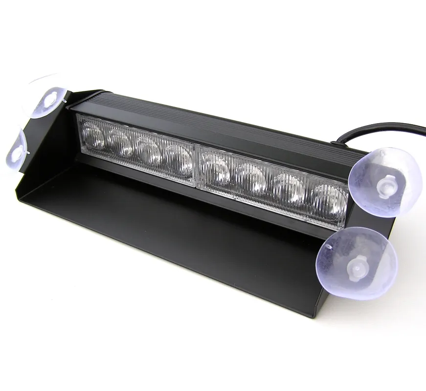 Objednat Nyní LED predátor do auta 8x3W, 12-24V, červeno-modrý s 26 režimy blikání, 240 mm STUALARM