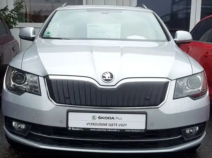 Finální Výprodej Zimní clona masky chladiče Škoda Superb II Facelift (2013 - 2015) - BASIC - KI-R