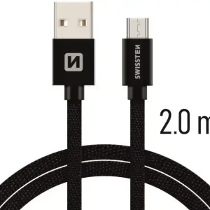 Cenová Bomba Datový kabel s konektorem USB-A micro USB, 2m Swissten