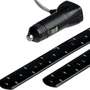 Modré LED osvětlení do interiéru auta LED STRIP LIGHT 2 x 30 cm (60 LED) - Sumex Originální