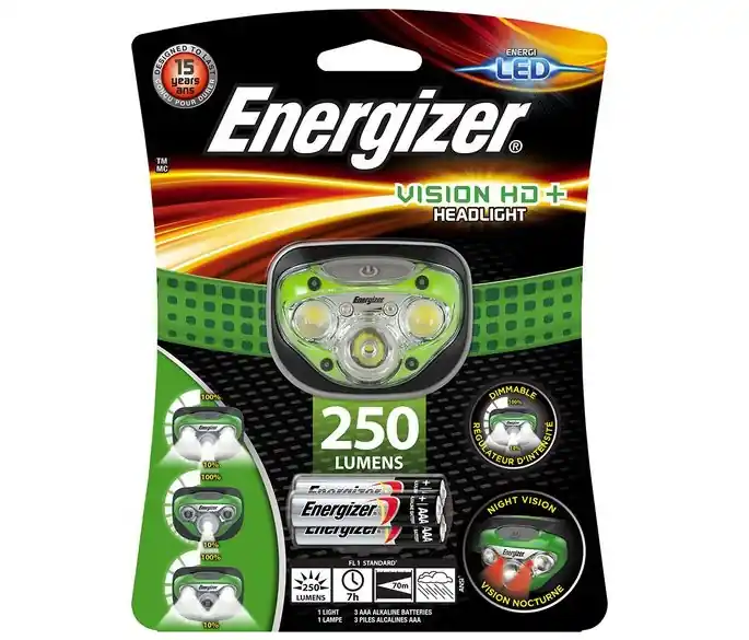 Výhodná Nabídka Čelová svítilna - čelovka Energizer Vision HD+ HEADLIGHT 250 lumens