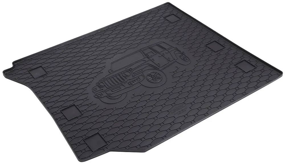 Speciální Cena Gumová vana do kufru Jeep Wrangler III (2007 - 2018) se siluetou vozu - Rigum