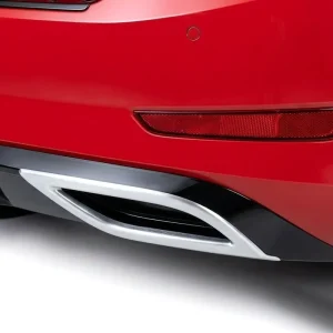 Levný Sportovní imitace výfuku Škoda Fabia III Monte Carlo (2018 - 2022) stříbrné MILOTEC
