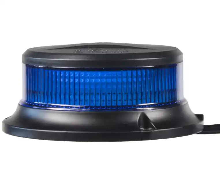 Top Prodej Výstražný mini LED maják 12/24V - modrý - 18 LED s homologací E9 - model ALR0056