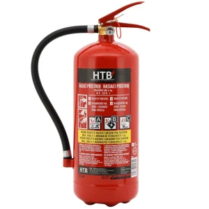 Speciální Cena Hasící přístroj práškový + manometr (6 kg) - hasící schopnost 43 A - HTB