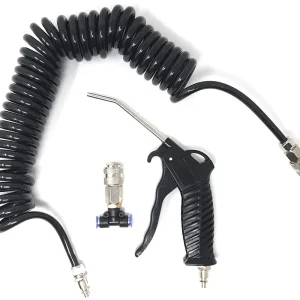Rychlé Dodání Ofukovací pistole se spirální hadicí 6/4 mm x 5 metrů, 10 BAR - All Ride