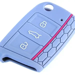 Silikonový obal - kryt na klíč Škoda Scala (od roku 2019>) - RS Design - šedý Bezpečná Platba