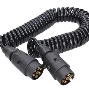 Propojovací spirálový kabel 2x 7-pin s plastovými zástrčkami, délka 6 metrů AMIO Aktuální