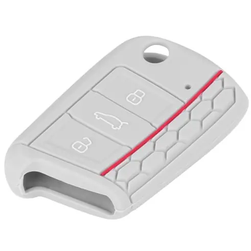 Horká Nabídka Silikonový obal - kryt na klíč Škoda Karoq (od roku 2017>) - RS Design - šedý