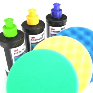 Výprodej 3M leštící a renovační 3 krokový set 250 ml (sada 6 ks)