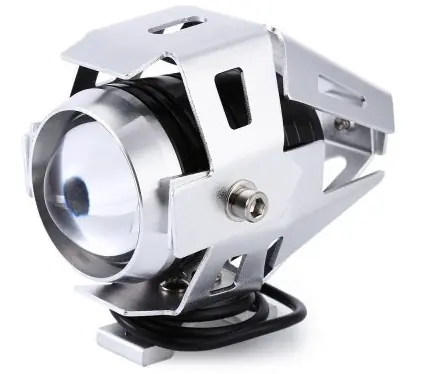 Speciální Cena Přídavné LED čočkové světlo na motorku LASER GUN U5/W, stříbrné