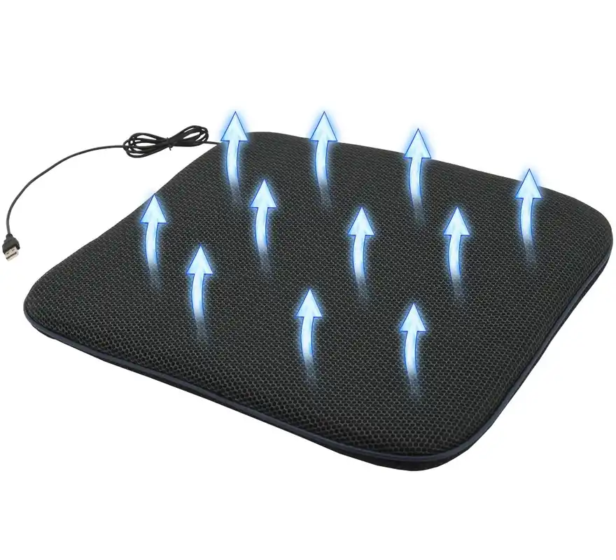 Výprodej Podsedák do auta s ventilací a senzorem spínání na USB COMPASS