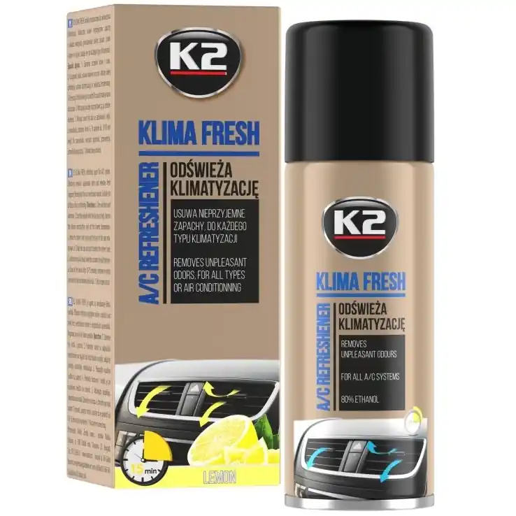 Cenová Bomba Čistič a dezinfekce klimatizace K2 KLIMA FRESH LEMON, 150 ml